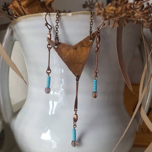 Handmade Jewelry - Handmade Necklase Earrings Set